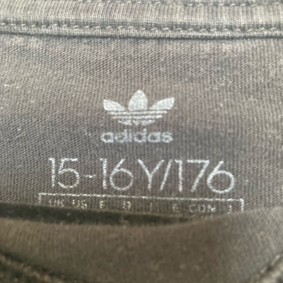 Adidas Kids Black and White Long Sleeve Tee - Picture 2 of 4